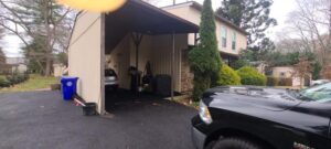 Addition: Garage to Room (Before)